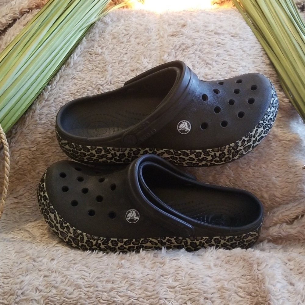 Leopard Crocs